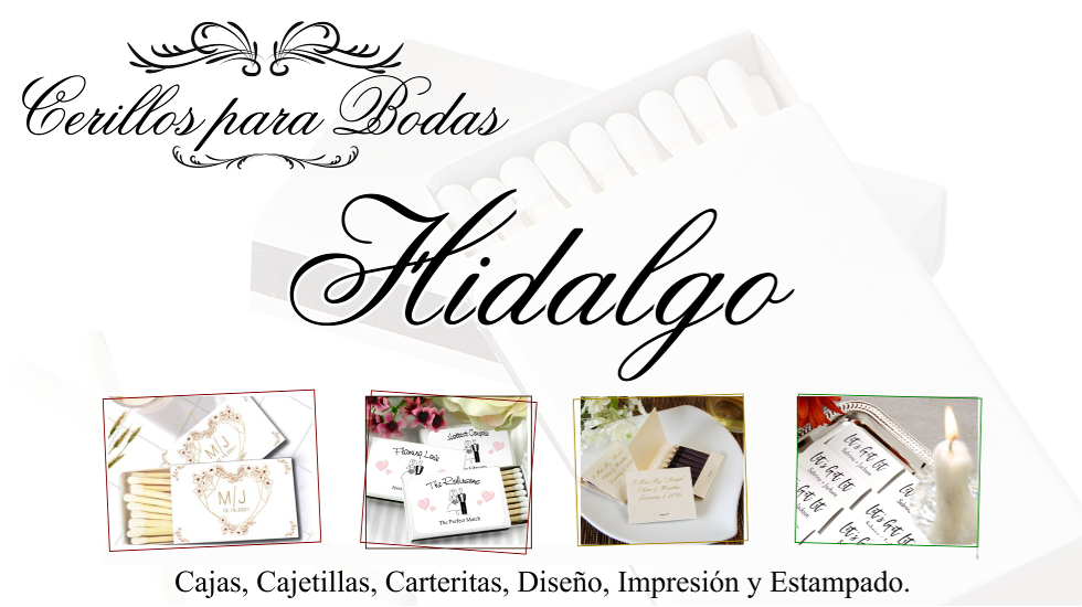 Cerillos para boda en Hidalgo